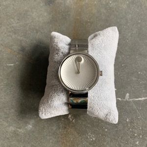 Movado Women's Edge Silver Aluminum Quartz Watch